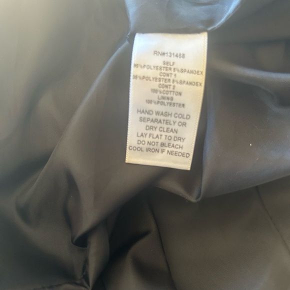 Bisou Bisou  sheer white top black trim pockets, long sleeve NWT size  small - Picture 5 of 6